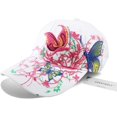 thumbnail image 2 of Gorras de béisbol para mujer, ajustables, transpirables, bordadas, para deportes, golf, malla, para exteriores, 2 of 7