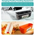 thumbnail image 3 of Chicken Fence Feeder, Environmentally Friendly Stable Large Capacity 4Pcs Odorless Feed Trough  for Goats, 3 of 7