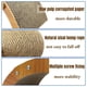 thumbnail image 4 of Juguete para Rascar de Sisal Natural para Gatos, Pelota para Rascar, Cuerda de Sisal, Rascador de Garra de Conejo, Bola Giratoria, Juguetes Interactivos para Mascotas., 4 of 8