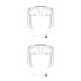 thumbnail image 1 of Matsuzay Auriculares estéreo IP55 a prueba de agua, portátiles, para senderismo, correr, compatibles con Bluetooth, auriculares 5,1, Blanco 2Conjunto, 1 of 6