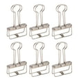 thumbnail image 1 of Paper Binder Clips, Convenient 50Pcs Beautiful Metal Hollow Binder Clips Sturdy  For Ticket Green,Purple,Silver, 1 of 8