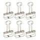 thumbnail image 5 of 50 clips de metal huecos para carpetas, abrazaderas de papel duraderas multiusos para documentos, certificados, billetes, ropa, color plateado, 5 of 5