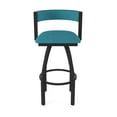 thumbnail image 5 of 861 Artemis 36" Swivel Bar Stool with Black Wrinkle Finish and Graph Tidal Seat and Back, 5 of 5
