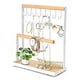 thumbnail image 1 of Soporte para joyas, soporte para collares, organizador de joyas, soporte colgante de madera blanco para collares, soporte para joyas, soporte para pendientes para collares, 1 of 5