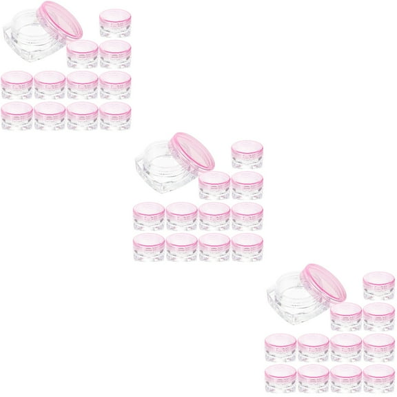 36 Pcs Cosmetic Bottle Lotion Bottles Travel Empty Boxes Cream Sub Lip Balm Containers Butter Multifunction Pink Plastic