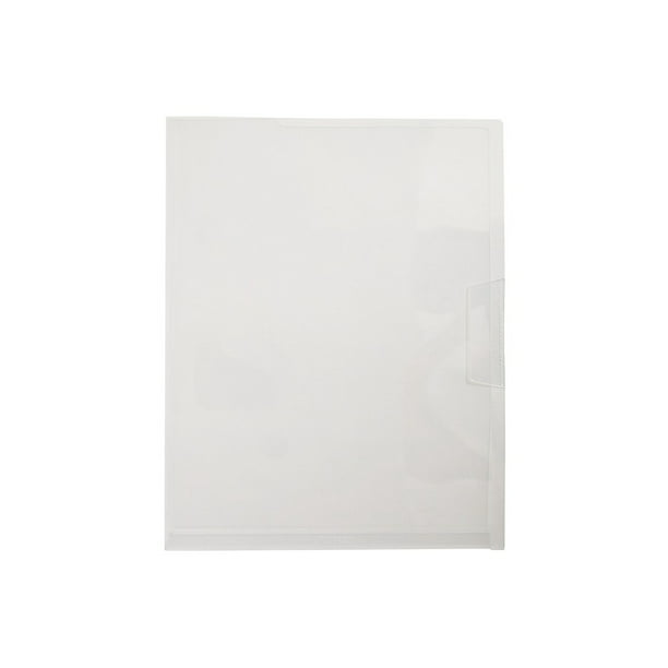 Staples Poly File Jackets Letter Size Clear 5/Pack (36054) TR36054-CC ...