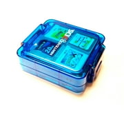 Angle View: Power A Universal Clear 16 Game Storage Case for Nintendo DS, Blue (Open Box - Like New)