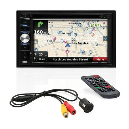 Restored Premium BOSS Audio Systems BVNV9384RC Car Audio Stereo System GPS Navigation, 6.2 Inch Double Din, Touchscreen, Bluetooth Audio and Calling Head Unit, USB SD, CD Player, Radio (Refurbished)