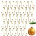 thumbnail image 1 of Paquete de 200 ganchos para adornar en oro Zanzike, 3 cm, para Navidad, 1 of 7