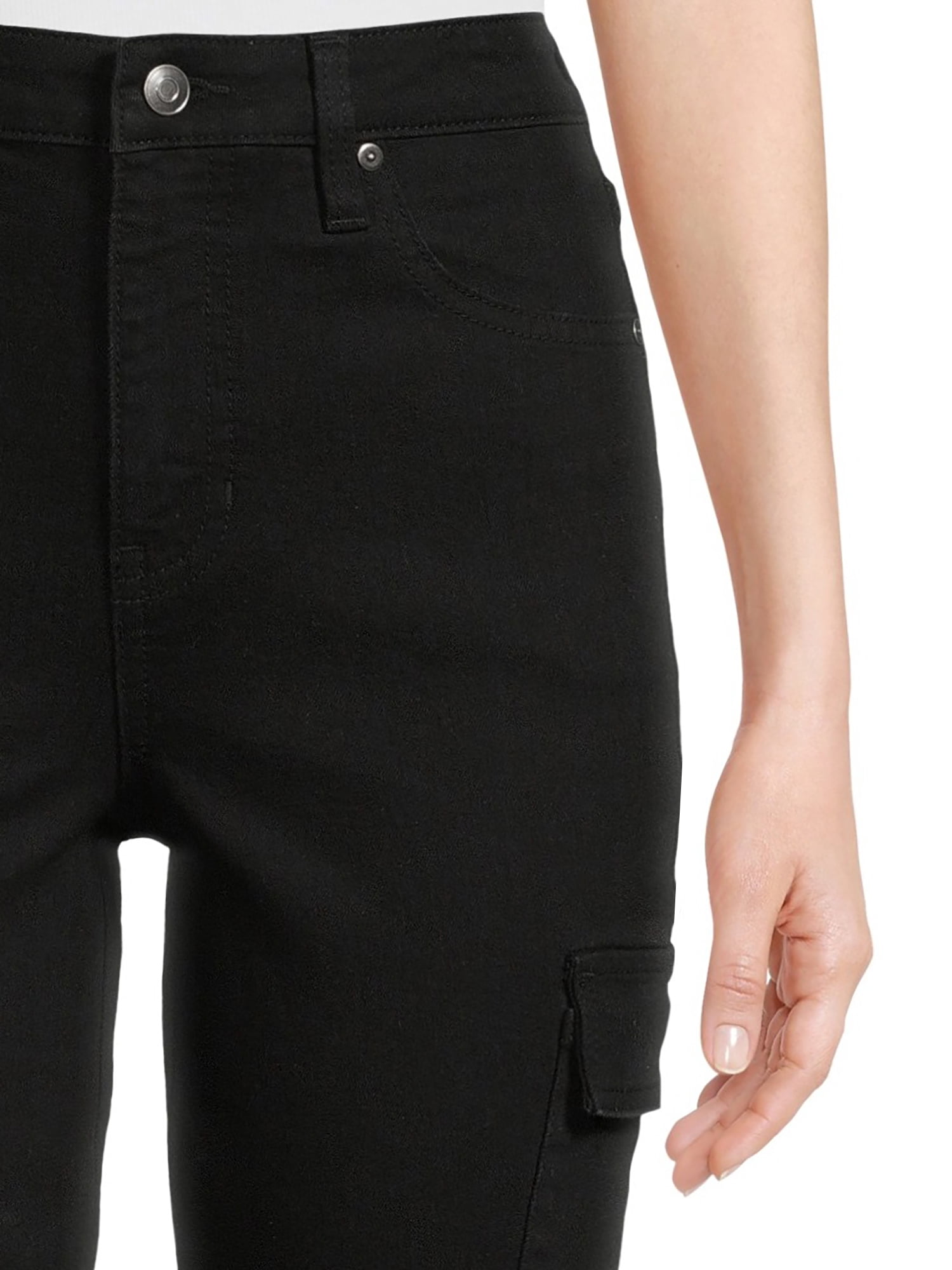 No Boundaries Juniors Ankle High Rise Cargo Skinny Jean