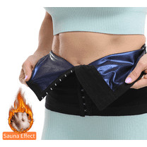 COMFREE Women Sauna Shaper Waist Trimmer Sweat Waist Trainer Sauna Belt Slimming Belt with Hooks