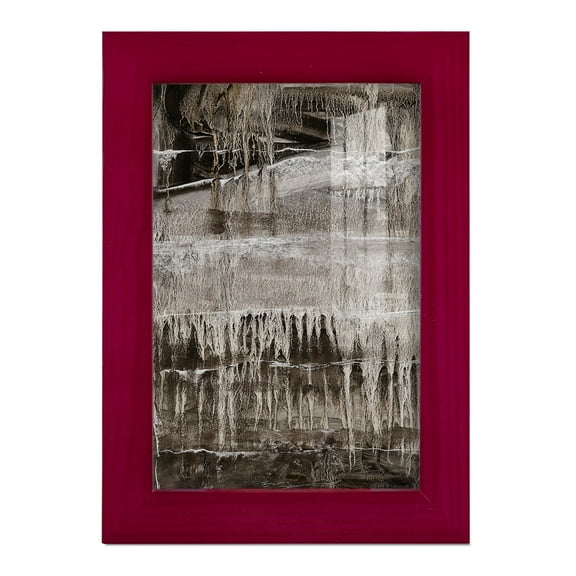 Continuum IV -Framed Print w/glass-Cherry Red