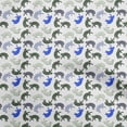 thumbnail image 1 of oneOone Georgette Viscose Blue Fabric Animal Cat Sewing Material Print Fabric By The Yard 42 Inch Wide, 1 of 4