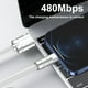 thumbnail image 5 of DQrwqpou Cable Carga Rápida USB Tipo C 120 W Y 6 A para (2 M Blanco), 5 of 8