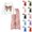 Pink, variant on Spazoro Girls Outfit Sets with Multi‑Pockets, Crewneck Elastic Waist Long Sleeve Loose Fit Bow Print Casual Matching Clothes Sets Pink Size 7-8