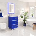 thumbnail image 2 of Eviva Deluxe 20"W x 18"D Blue Freestanding Bathroom Vanity with White Porcelain Integrated Sink, 2 of 11