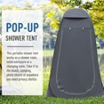 thumbnail image 4 of Outsunny Pop Up Shower Tent, Outdoor Privacy Changing Dressing Room, Black, 4 of 10
