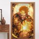 thumbnail image 1 of Cortina para puerta Escanor, cortina opaca con estampado de patrón para ventana, cortina divisoria para habitación, tapiz para decoración del hogar, 34" de ancho x 56" de largo, 1 of 7