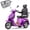 Purple, variant on SKRT Electric Large 3 Wheel Mobility Scooters, Heavy Duty Wheelchair Device, 400 LBS Capacity for Seniors & Adults, Speed Adjust, Remote Key, Assembled In US, Receive Ready to Ride