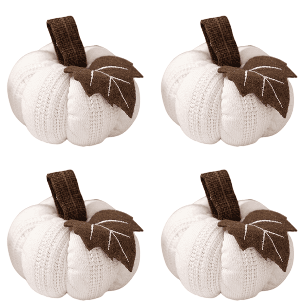 Cosecha Calabaza Ganchillo Calabazas Punto Otoño para Bodas () Blanco