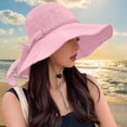 thumbnail image 7 of Noric Women's Wide Brim Sun Hat Floppy Summer Hat with Bow UV Protection Beach Hat for Vacation Garden, 7 of 7