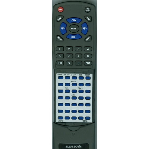 Replacement Remote for TOSHIBA 23306102, RT23306102, CT9806, CE20E10, CF20E30, CF27E30
