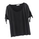 thumbnail image 5 of Camiseta de manga corta de talla grande para mujer, diseño clásico de con agujero en , 5 tamaños 1XL jinwen Tops de talla grande para mujer, 5 of 8