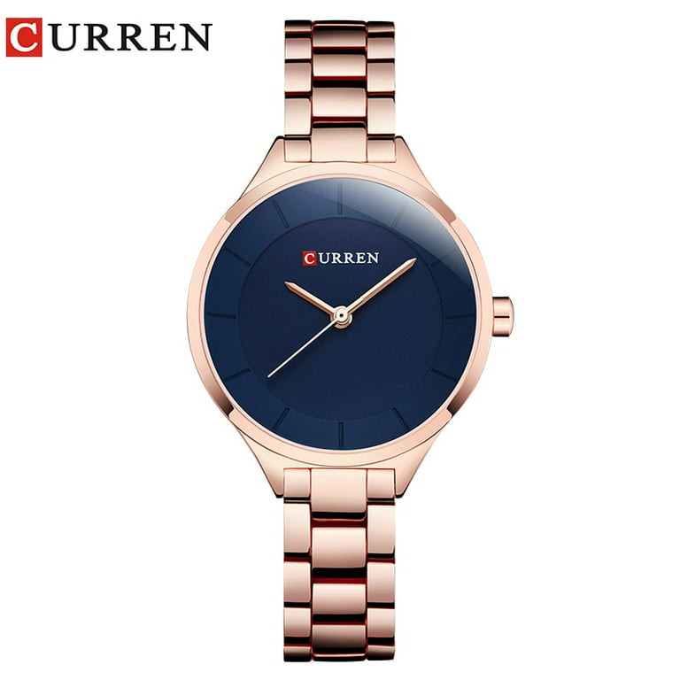 TureClos Fashion Women Watch Luxury Crystal Quartz Watches Elegant  Wristwatch Stainless Steel Strap Ladies Girls Couple Gifts Dress
