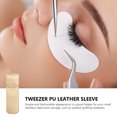thumbnail image 4 of MasteelfCA 3PCS Stainless Steel PU Leather Case Eyelash Grafting Tweezer Protective Cover, 4 of 9