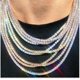 thumbnail image 3 of Collar de moda, pulsera, diamante, oro, plata, cadena de garra cuadrada, collar de diamantes de imitación, 3 of 6