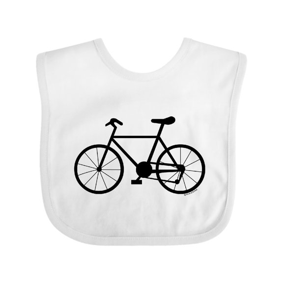 Inktastic Bicycle Silhouette Boys or Girls Baby Bib