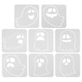 thumbnail image 1 of 8pcs Halloween Pintura Fantasma Plantillas de Pintura Plantillas de pintura Decoración de Halloween, 1 of 7