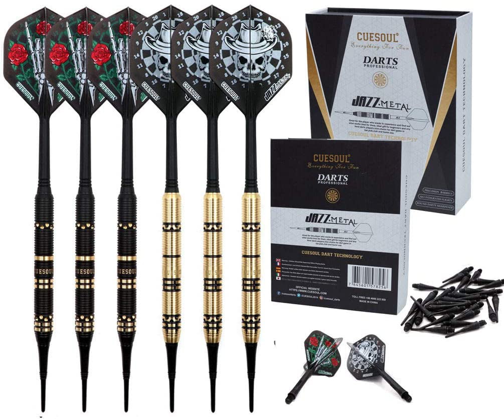 ACCMOR 12 Pcs Soft Tip Darts 14g Plastic Tipped Dart Attach Extra 36 Black 2ba for sale online 