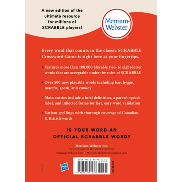 The Official Scrabble(r) Players Dictionary (Pre-Owned Hardcover 9780877794233) by Merriam-Webster (Editor)