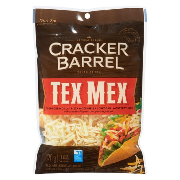 Cracker Barrel Tex Mex Shredded Cheese, 320g