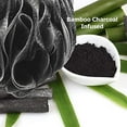 thumbnail image 3 of Paquete de 4 exfoliantes suaves tipo puf de malla extragrandes para hombres y mujeres: exfolia con una gran limpieza suave en blanco y negro en accesorios de baño de belleza, 3 of 3