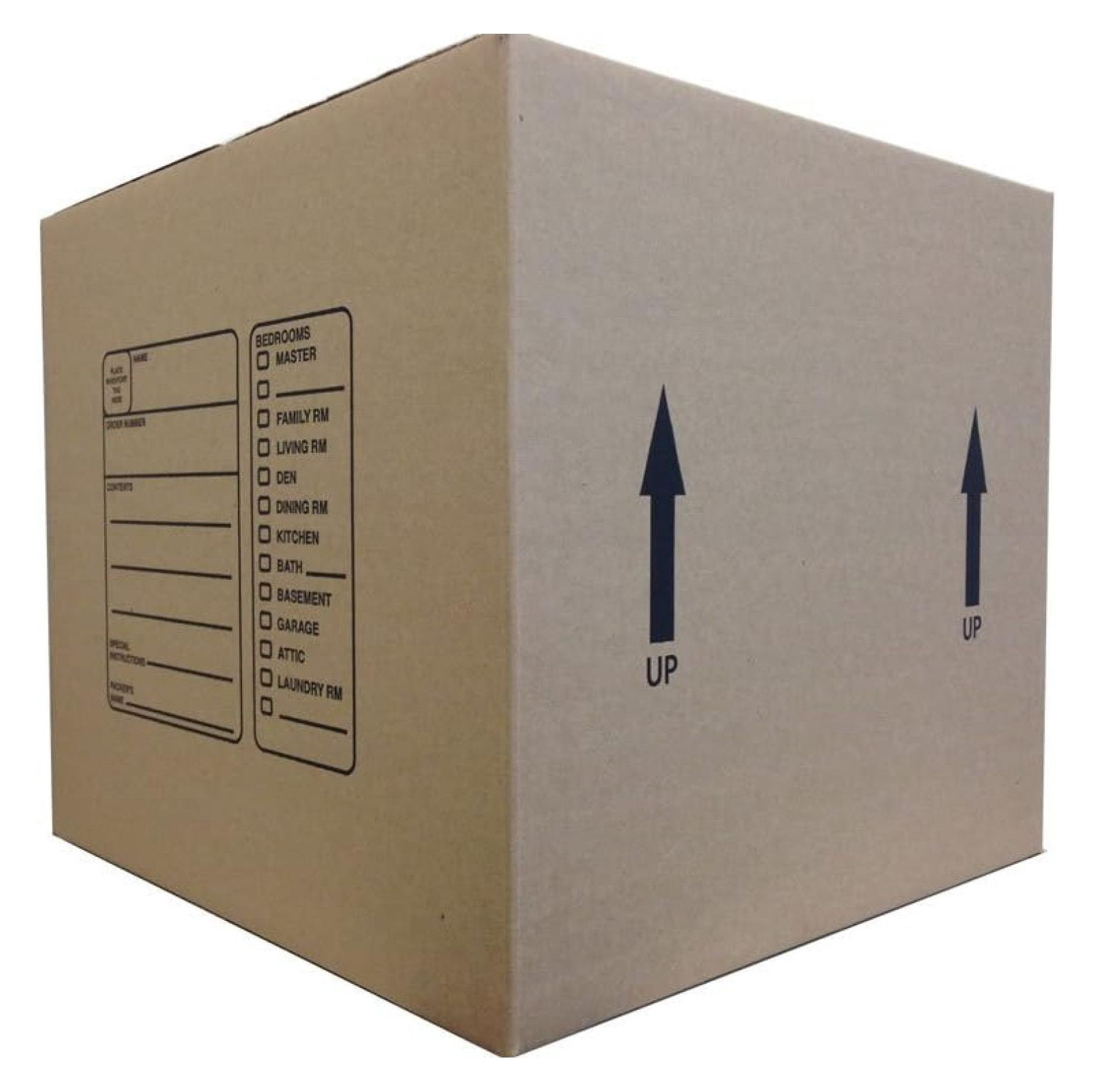 18 X 18 X 16 Inches Genuine Medium Moving Boxes (Pack of 10) Kraft/Brown 18x18x16''