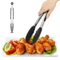 thumbnail image 2 of Stainless Steel Non-Slip Food Bread Tong Food Clip Kitchen Baking Tool for Home Shop Use, 2 of 11