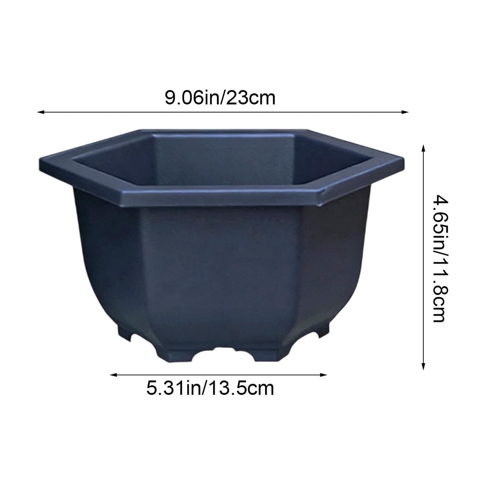 EDHITNR Flower Pot with Drainage Holes Lightweight Modern Planter for Home Gardening Balcony, Indoor Outdoor Potted Container