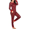 thumbnail image 3 of Ekouaer Womens Pajamas Sets Long Sleeve Tops with Jogger Pants Soft Pjs Lounge Set Outfits with Pockets, 3 of 6
