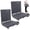 Grey-2 Pack, variant on FUNDANGO Stadium Seat with Back, Bleachers Seat for Adults,Foldable Stadium chairs with Back Support, Portable Stadium Seats for Bleachers, 1 Pack