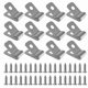 thumbnail image 1 of 100 Pcs Fence Wire Clamps with Screws Stainless Steel Rust-Resistant Clips for 12-16 Gauge Garden Ya, 1 of 5