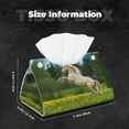 thumbnail image 6 of Lsque Horse Rearing Up In The Field Printed Long Tissue Box Cover Holder, Facial Paper Organizer Dispenser,Triangle with Bottom Belt, PVC Leather Decorative Organizer, 6 of 9
