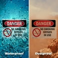 thumbnail image 6 of (2 Pack) No Smoking Oxygen In Use OSHA Danger Sign 24 Inch X 18 Inch Indoor / Outdoor Rust-Free Aluminum Metal Signs for Workplace, Workshop, and Construction Site, Made in the USA, 6 of 8