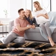 thumbnail image 4 of Paw Print Soft Polyester Indoor Rug - Stylish Right-Angle Floor Mat for Living Room or Bedroom - Durable and Easy to Clean - Backing - 5x7 Feet Area Rug for Home Decor, 4 of 6
