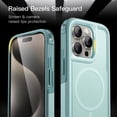 thumbnail image 6 of JETech Case for iPhone 15 Pro Max 6.7-Inch Compatible with MagSafe, Heavy Duty Dual-Layer Rugged Protection, Shockproof Protective Tough Phone Magnetic Cover (Mint Green), 6 of 6