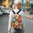 thumbnail image 7 of FORMRS Mini Backpack Purse for Women Travel Daypack Casual Shoulder Bag, Blooming Flowers, 7 of 7