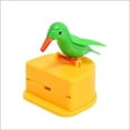 thumbnail image 1 of Tarro de almacenamiento con dispensador de palillos de dientes, caja de contenedor con soporte automático para palillos de dientes telescópico con forma de pájaro para sala de estar (pájaro, 1 of 5