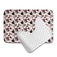 thumbnail image 6 of Yiaed Retro Red Black Roses Print Bathroom Mat Set 2 Pieces Mat Anti-Skid Pad Ultra Soft and Absorbent Bathroom Bath Mat Contour Bath Rugs for Toilet Base, 6 of 6