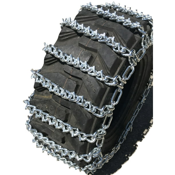 Snow Chains 16.9 24 16.924 TWOLINK VBAR Tractor Tire Chains set of 2